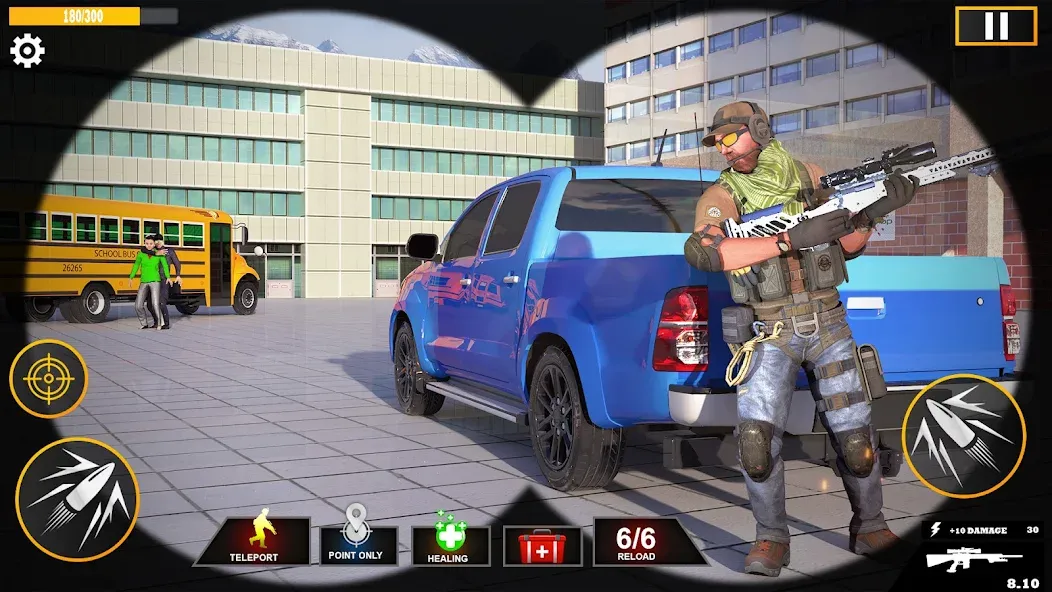 Banduk Game - Sniper Gun Games (Снайперская Война 3D) [МОД: Деньги, Монеты и Меню MOD] Screenshot 5