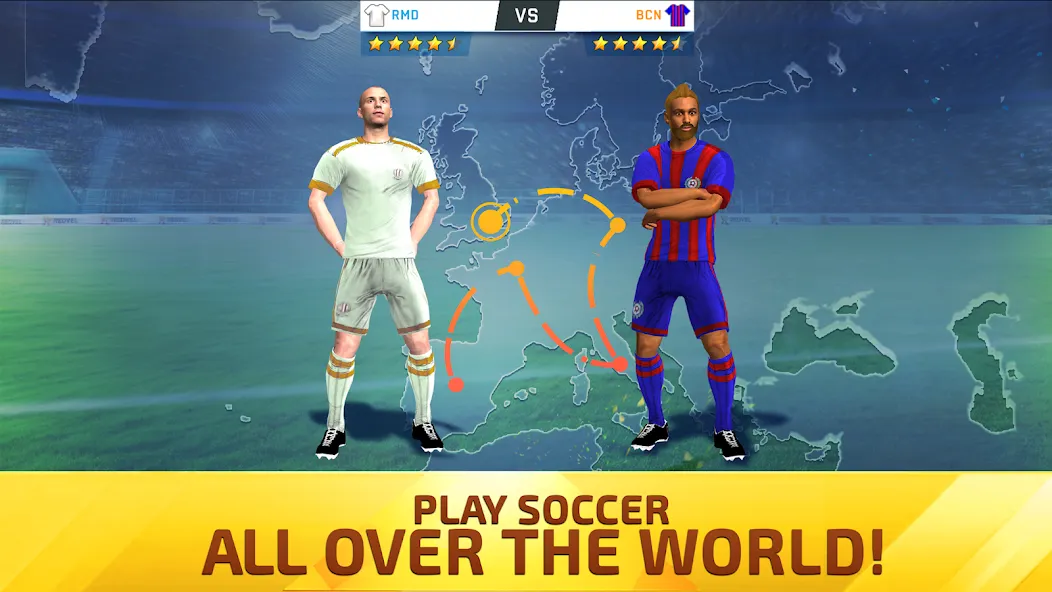 Soccer Star 24 Top Leagues (Футбольная звезда 23 Топ Лиги) [МОД: Много денег, Монет и Все открыто] Screenshot 5