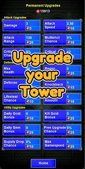 Lone Tower Roguelike Defense (Лон Тауэр Рогалик Защиты) [МОД: Деньги, Монеты и Меню MOD] Screenshot 2