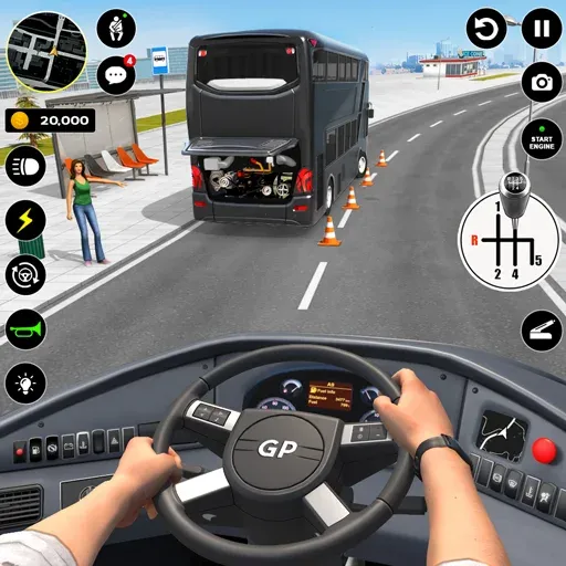 Bus Simulator : 3D Bus Games (Бас Драйвинг Симулятор ПВП Игра) [МОД: Меню, Бесконечные монеты и Открытые уровни] Screenshot 1