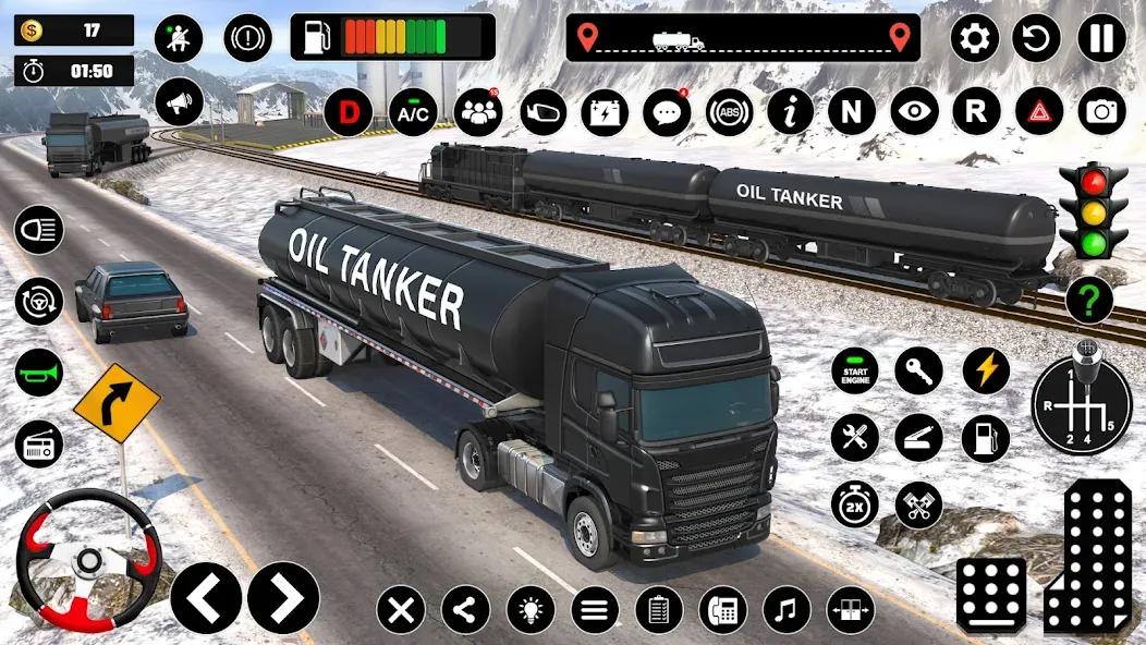Oil Truck Games: Driving Games [МОД: Все открыто, Дополнительные деньги и Меню MOD] Screenshot 3