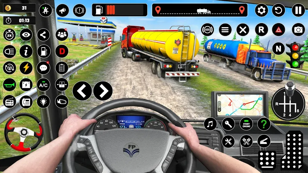Oil Truck Games: Driving Games [МОД: Все открыто, Дополнительные деньги и Меню MOD] Screenshot 4