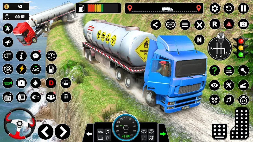 Oil Truck Games: Driving Games [МОД: Все открыто, Дополнительные деньги и Меню MOD] Screenshot 5