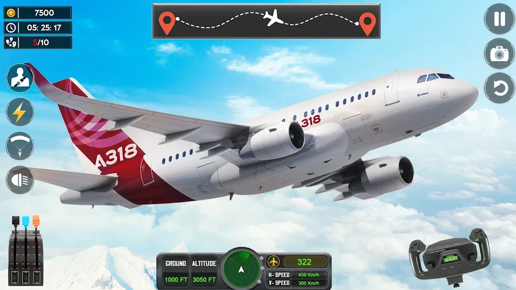 Airplane Flight Simulator 2023 [МОД: Бесконечные деньги, Монеты и Мега MOD] Screenshot 4