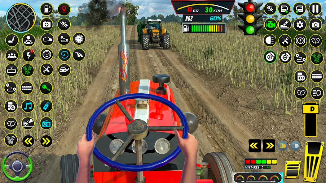 Farming Tractor Game Simulator (Фарминг Трактор Игра Симулятор) [МОД: Меню, Бесконечные монеты и Открытые уровни] Screenshot 1