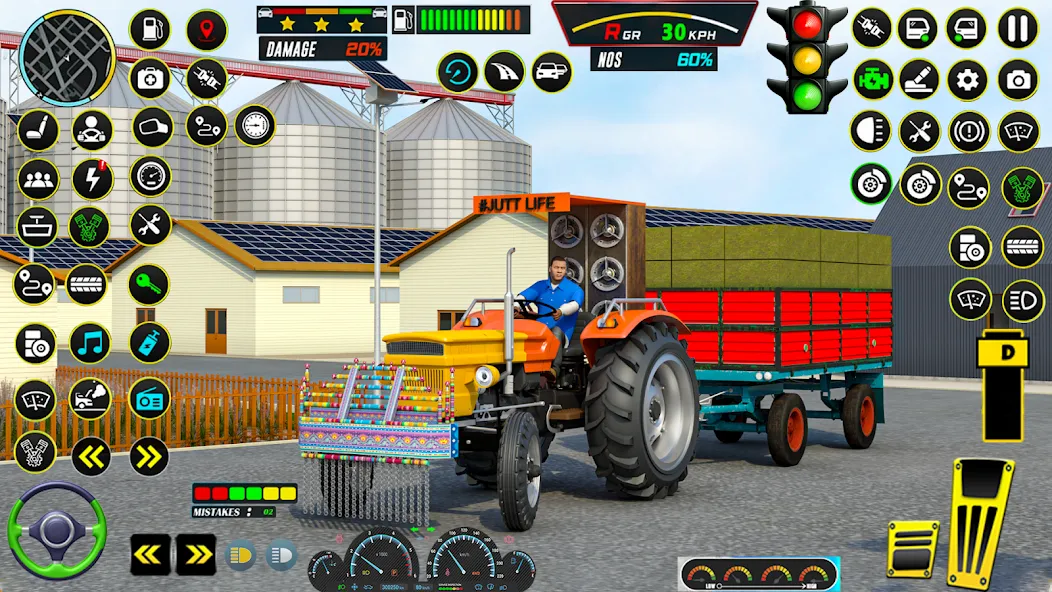 Farming Tractor Game Simulator (Фарминг Трактор Игра Симулятор) [МОД: Меню, Бесконечные монеты и Открытые уровни] Screenshot 3