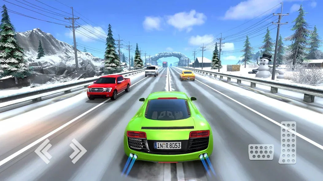 Real Highway Car Racing Games [МОД: Меню, Бесконечные монеты и Открытые уровни] Screenshot 3