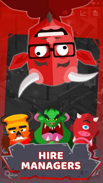 Hell: Idle Evil Tycoon Sim (Хелл) [МОД: Все открыто, Дополнительные деньги и Меню MOD] Screenshot 1