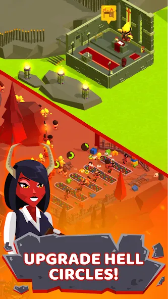 Hell: Idle Evil Tycoon Sim (Хелл) [МОД: Все открыто, Дополнительные деньги и Меню MOD] Screenshot 2