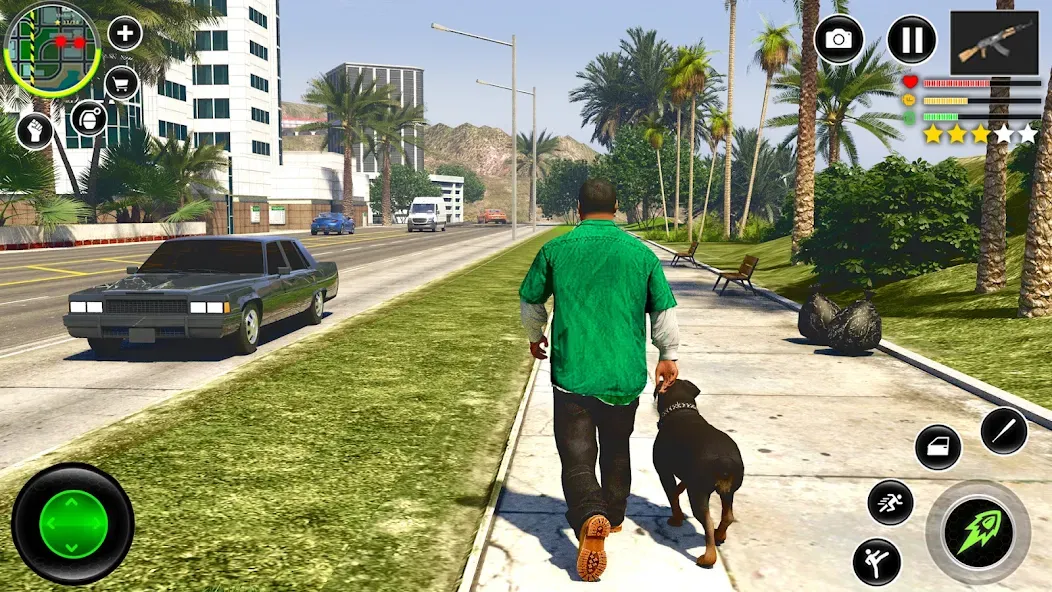 Grand City Thug Crime Games [МОД: Все открыто, Дополнительные деньги и Меню MOD] Screenshot 1