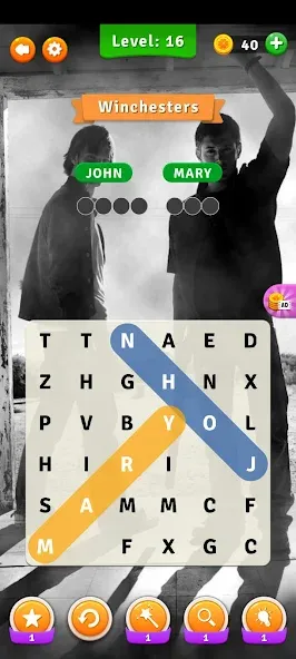 Supernatural Word Search (упернатуральный поиск слов) [МОД: Бесконечные деньги, Монеты и Мега MOD] Screenshot 4