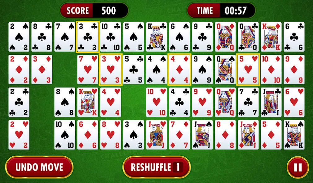 Gaps Solitaire Challenge (Гапс Солитер Челлендж) [МОД: Бесконечные деньги, Монеты и Мега MOD] Screenshot 1