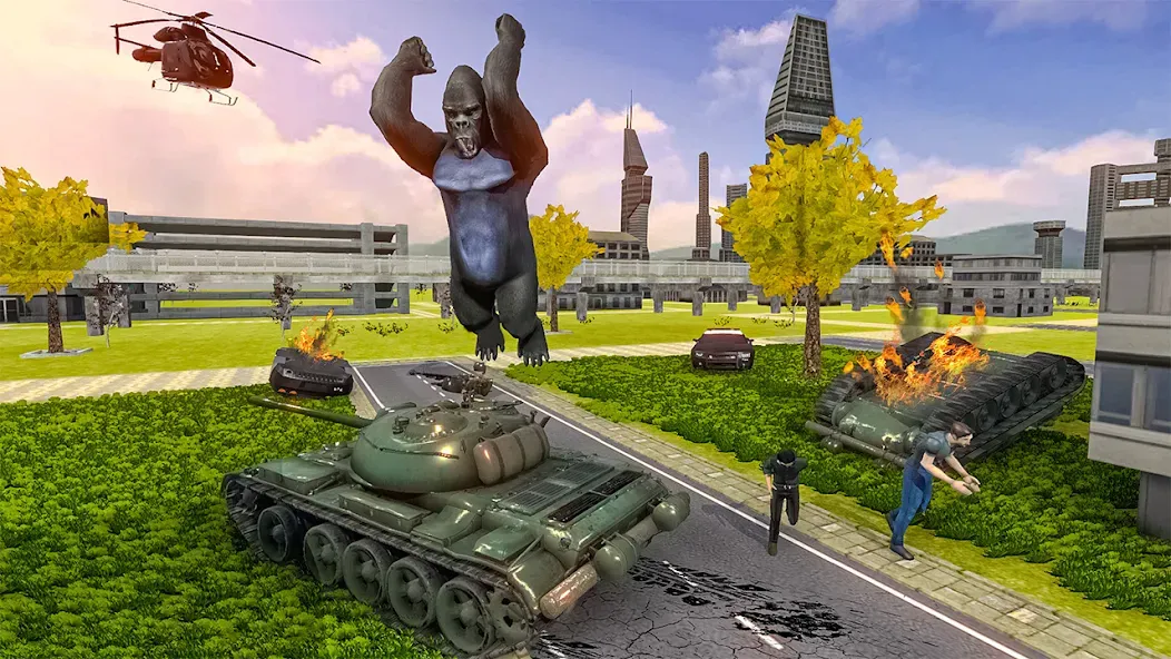 Gorilla Smash City Escape Jail [МОД: Деньги, Монеты и Меню MOD] Screenshot 1