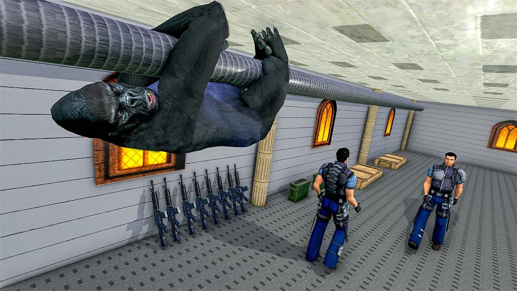 Gorilla Smash City Escape Jail [МОД: Деньги, Монеты и Меню MOD] Screenshot 2