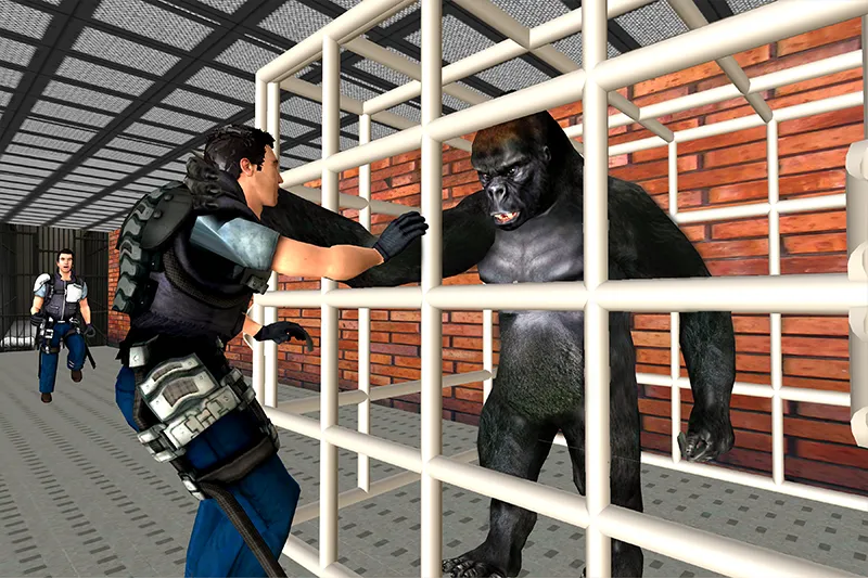 Gorilla Smash City Escape Jail [МОД: Деньги, Монеты и Меню MOD] Screenshot 3