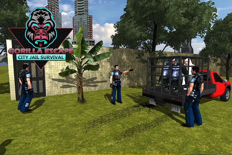 Gorilla Smash City Escape Jail [МОД: Деньги, Монеты и Меню MOD] Screenshot 5