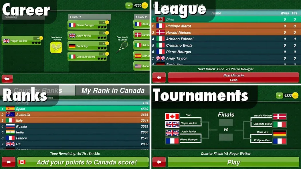 Tennis Champion 3D - Online Sp [МОД: Много денег, Монет и Все открыто] Screenshot 3
