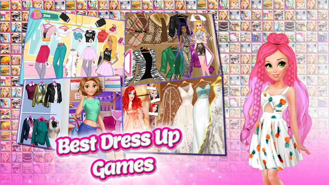 Frippa Games for Girls (Фриппа игры для девочек) [МОД: Много денег, Монет и Все открыто] Screenshot 2