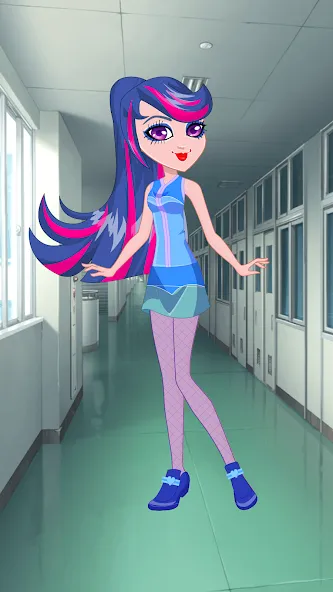 Pony College Student Dress Up (Пони Студент Колледжа Одеваются) [МОД: Все открыто, Дополнительные деньги и Меню MOD] Screenshot 1