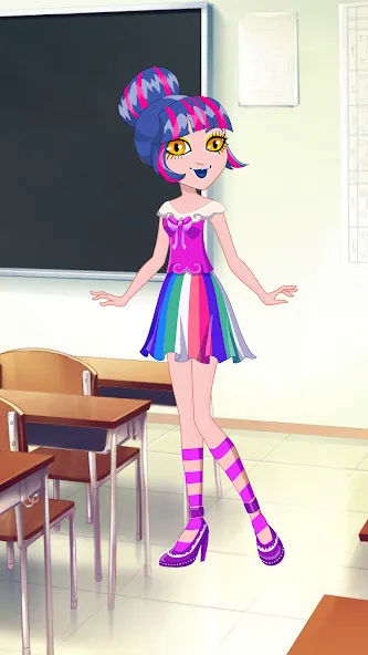 Pony College Student Dress Up (Пони Студент Колледжа Одеваются) [МОД: Все открыто, Дополнительные деньги и Меню MOD] Screenshot 3