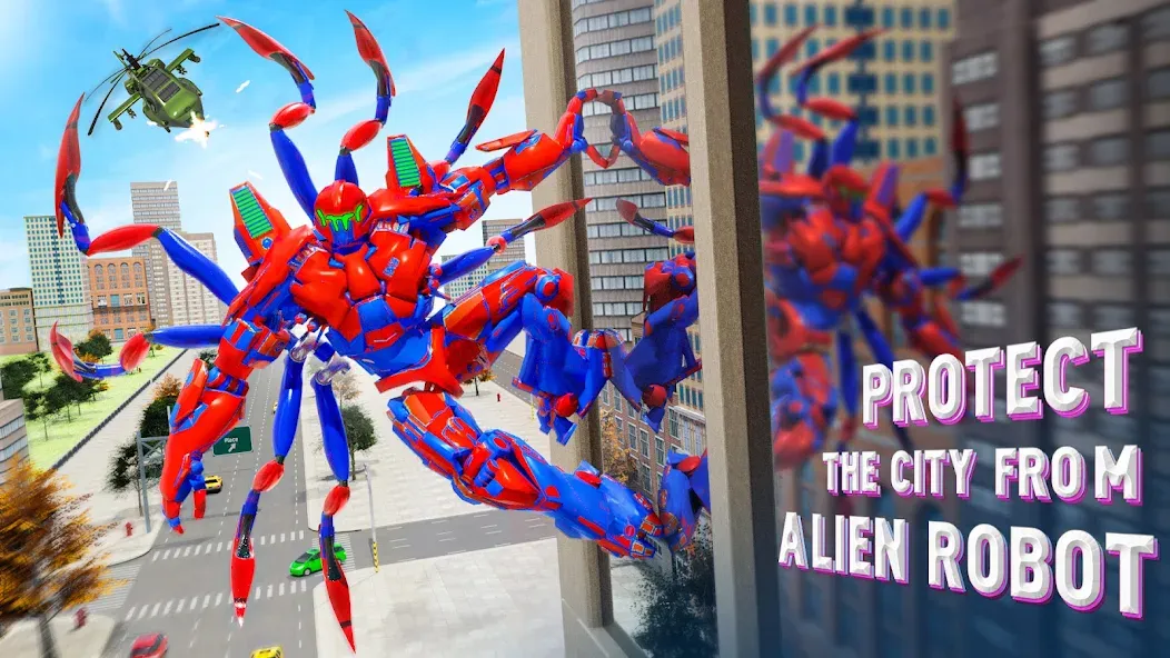 Spider Robot: Robot Car Games (Спайдер Робот) [МОД: Деньги, Монеты и Меню MOD] Screenshot 3