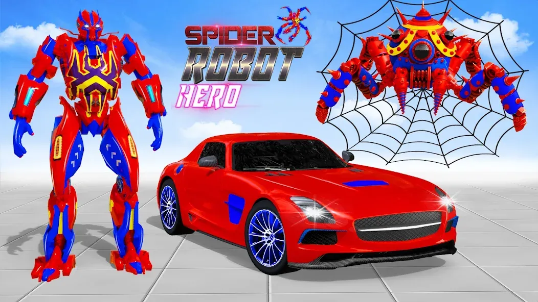 Spider Robot: Robot Car Games (Спайдер Робот) [МОД: Деньги, Монеты и Меню MOD] Screenshot 4