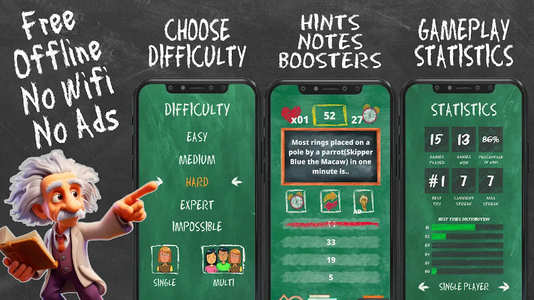 Quiz Games Offline Games [МОД: Все открыто, Дополнительные деньги и Меню MOD] Screenshot 3
