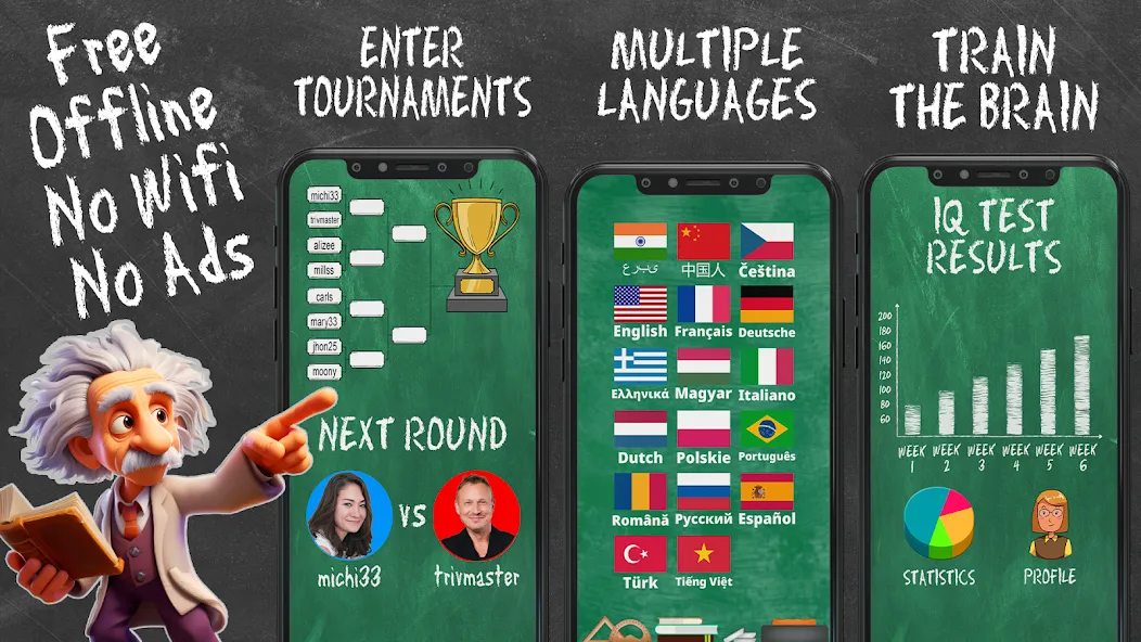 Quiz Games Offline Games [МОД: Все открыто, Дополнительные деньги и Меню MOD] Screenshot 4