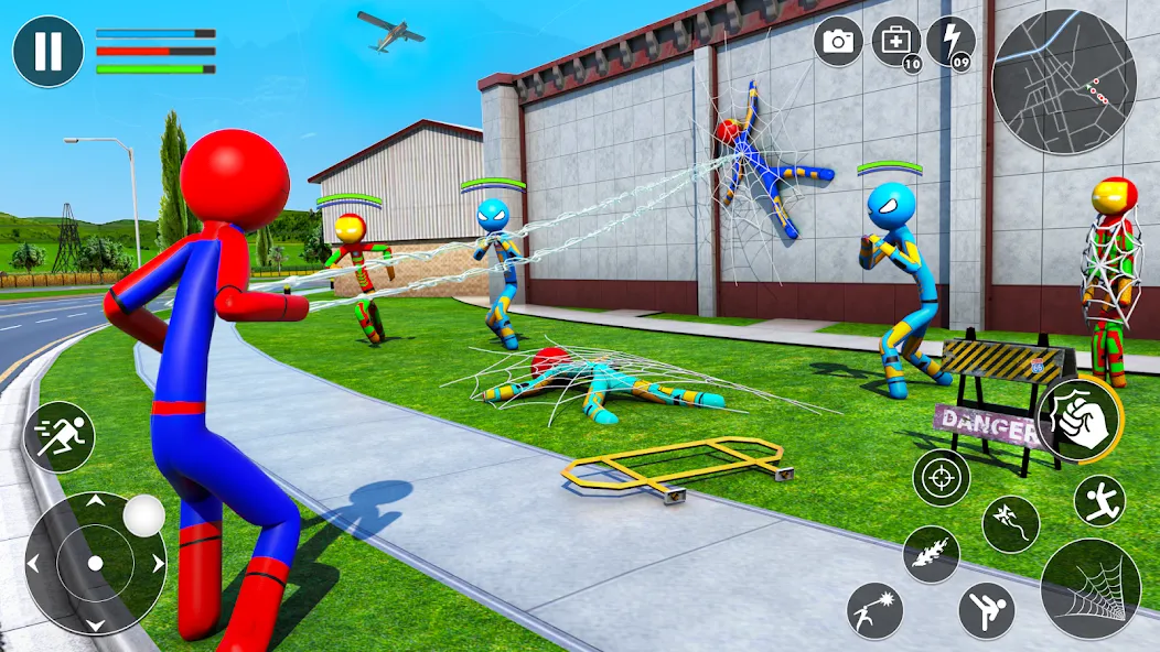 Spider Game-Stickman Rope Hero [МОД: Много монет, Открытые уровни и Мега MOD] Screenshot 3