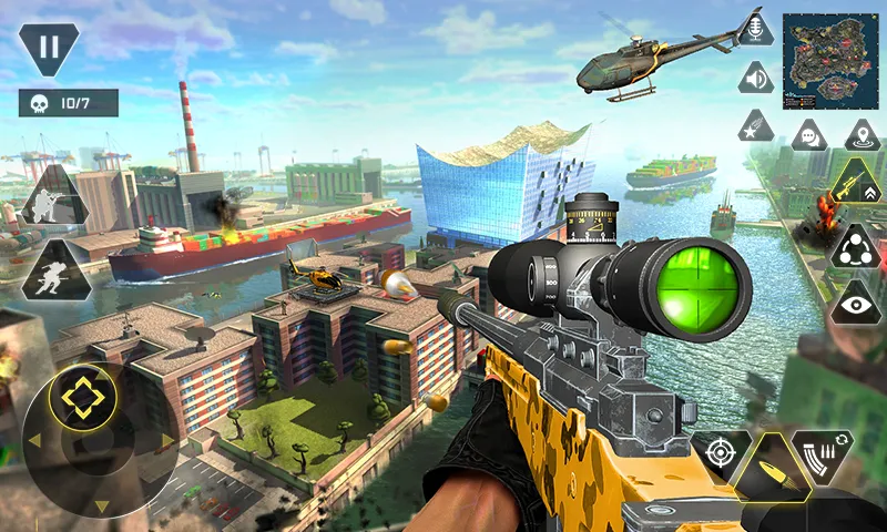 Sniper Gun Shooting game (ИГИ Снайпер Оружие Стрелялки Игры) [МОД: Деньги, Монеты и Меню MOD] Screenshot 3