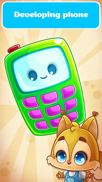 Babyphone game Numbers Animals [МОД: Меню, Бесконечные монеты и Открытые уровни] Screenshot 1