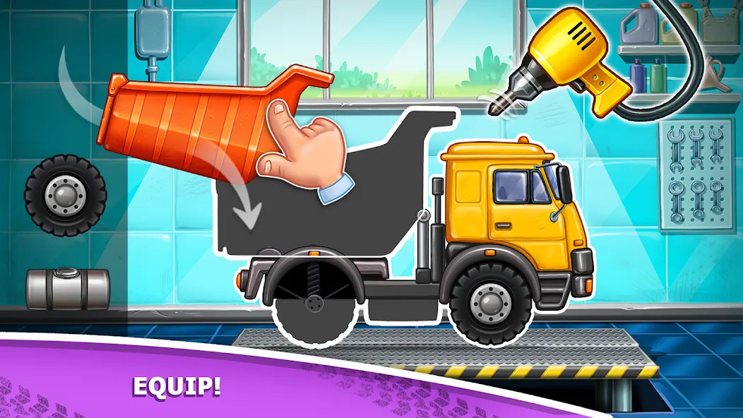 Kids truck games Build a house [МОД: Много денег, Монет и Все открыто] Screenshot 1