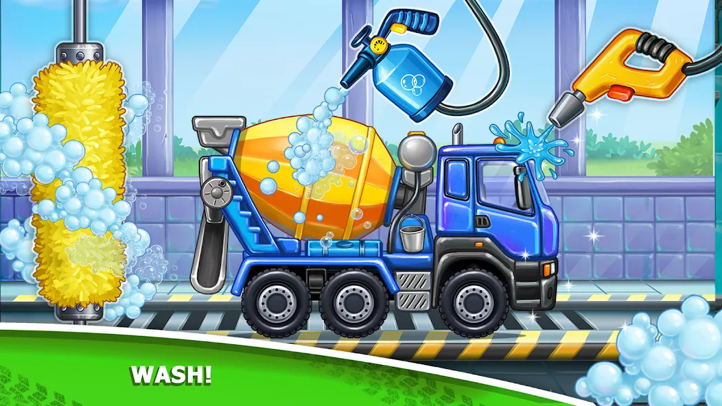 Kids truck games Build a house [МОД: Много денег, Монет и Все открыто] Screenshot 2