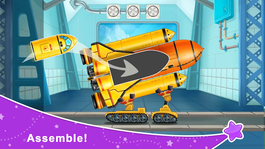 Rocket 4 space games Spaceship [МОД: Все открыто, Дополнительные деньги и Меню MOD] Screenshot 1