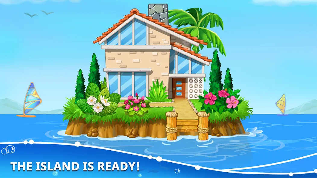 Island building! Build a house [МОД: Деньги, Монеты и Меню MOD] Screenshot 5