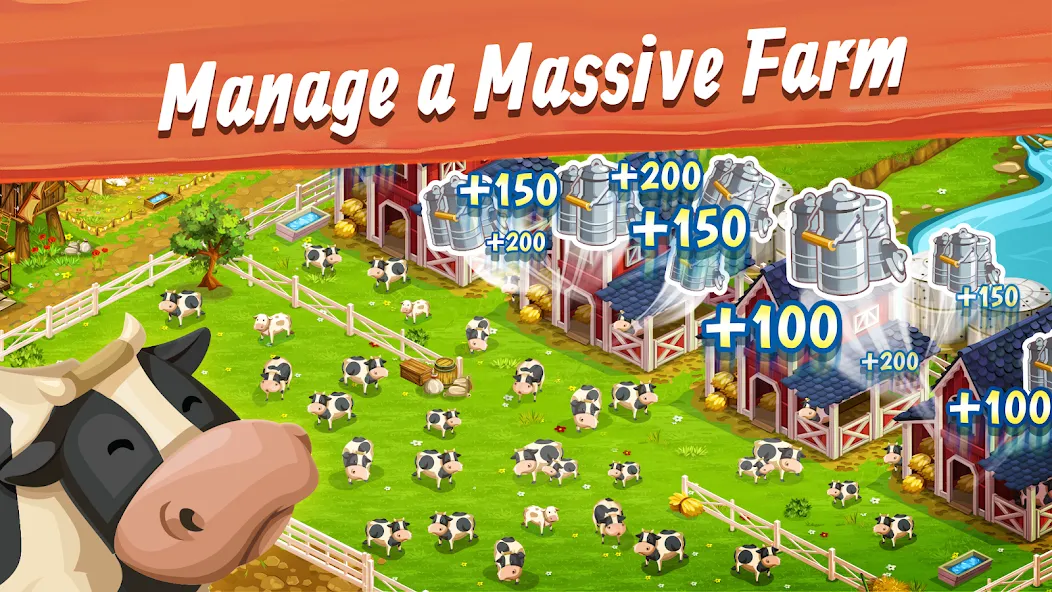 Big Farm: Mobile Harvest (Биг Фарм) [МОД: Меню, Бесконечные монеты и Открытые уровни] Screenshot 3
