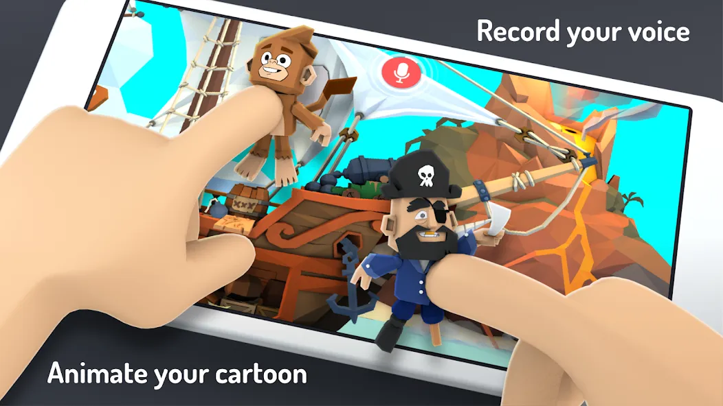 Toontastic 3D (Тунтастик 3D) [МОД: Бесконечные деньги, Монеты и Мега MOD] Screenshot 1