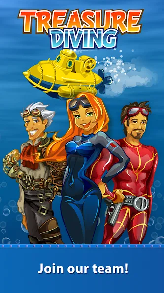 Treasure Diving [МОД: Меню, Бесконечные монеты и Открытые уровни] Screenshot 1