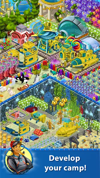 Treasure Diving [МОД: Меню, Бесконечные монеты и Открытые уровни] Screenshot 5