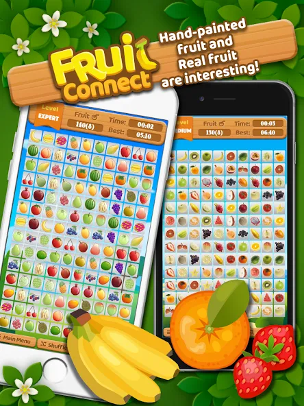 Fruit Connect (Фрукт Коннект) [МОД: Меню, Бесконечные монеты и Открытые уровни] Screenshot 5