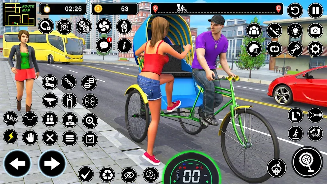BMX Cycle Games 3D Cycle Race (игры на велосипеде 3D гонка) [МОД: Бесконечные деньги, Монеты и Мега MOD] Screenshot 2