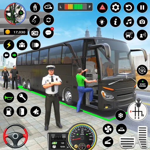 Bus Simulator - Driving Games [МОД: Бесконечные деньги, Монеты и Мега MOD] Screenshot 1