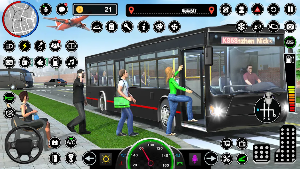 Bus Simulator - Driving Games [МОД: Бесконечные деньги, Монеты и Мега MOD] Screenshot 2
