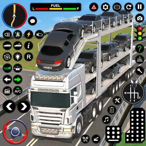 Car Transport - Truck Games 3D [МОД: Все открыто, Дополнительные деньги и Меню MOD] Screenshot 1