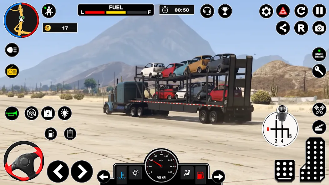 Car Transport - Truck Games 3D [МОД: Все открыто, Дополнительные деньги и Меню MOD] Screenshot 2