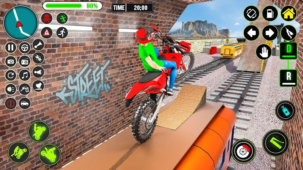 GT Bike Racing Game Moto Stunt (ДжиТи Байк Рейсинг Гейм Мото Стант) [МОД: Много монет, Открытые уровни и Мега MOD] Screenshot 5