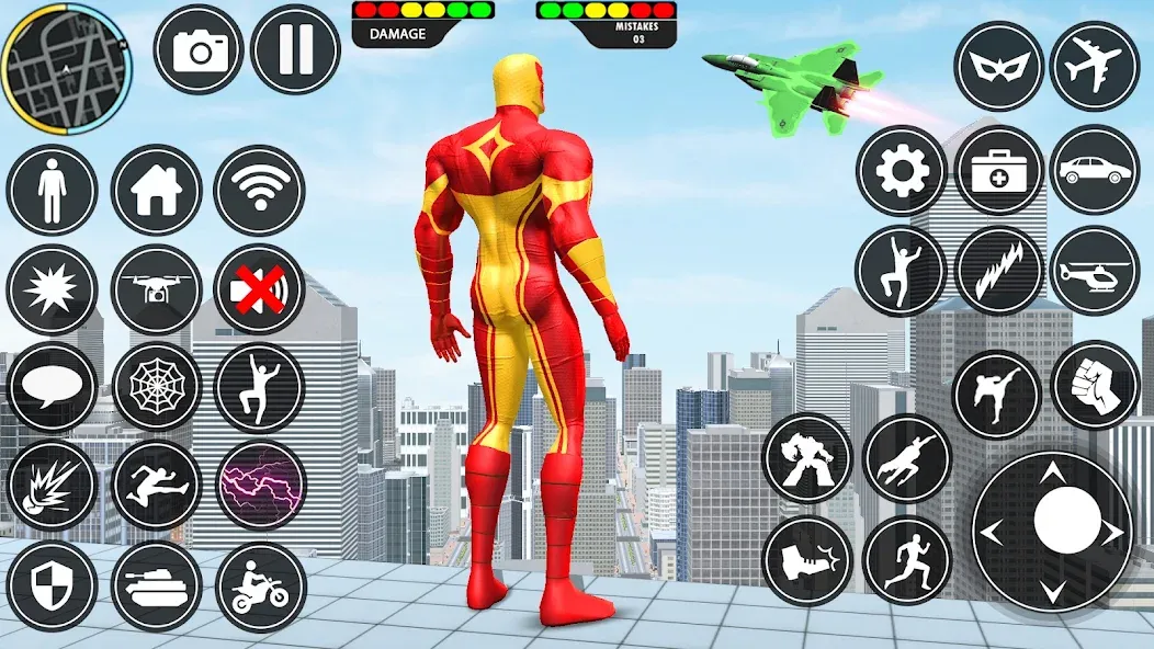 Rope Hero: Speed Hero Games (Роуп Хиро) [МОД: Меню, Бесконечные монеты и Открытые уровни] Screenshot 2