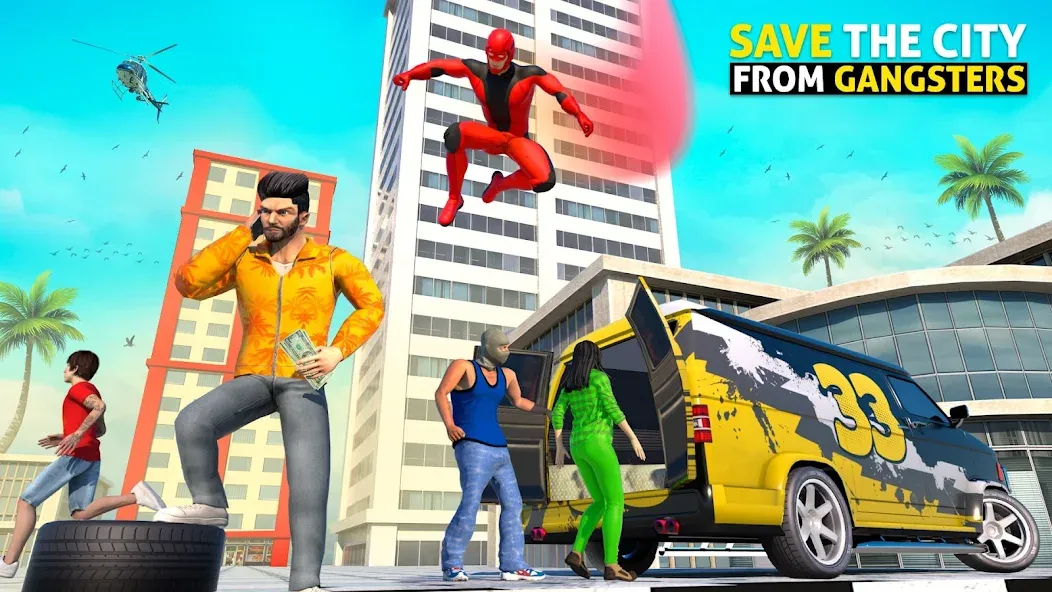 Rope Hero: Speed Hero Games (Роуп Хиро) [МОД: Меню, Бесконечные монеты и Открытые уровни] Screenshot 4