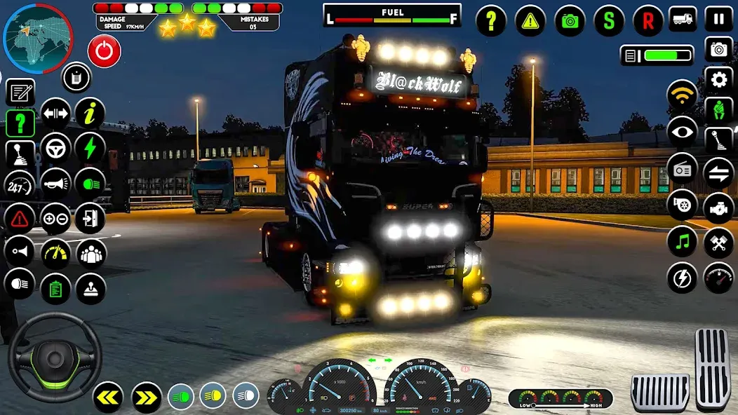 Truck Driving Euro Truck Game [МОД: Много монет, Открытые уровни и Мега MOD] Screenshot 1