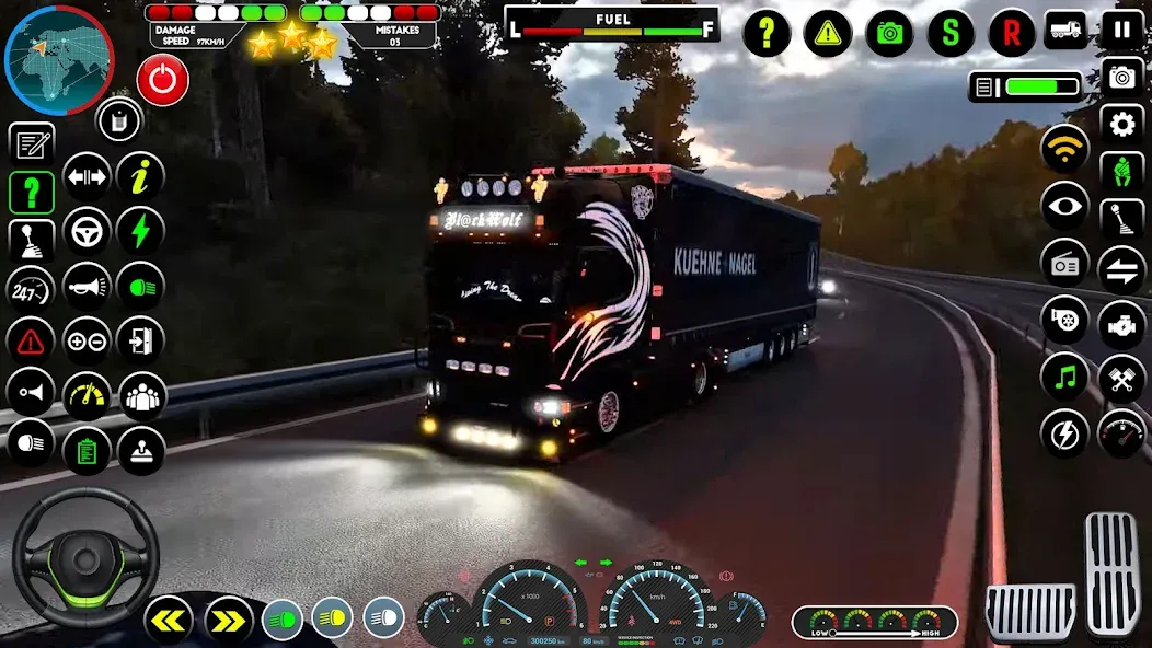 Truck Driving Euro Truck Game [МОД: Много монет, Открытые уровни и Мега MOD] Screenshot 2